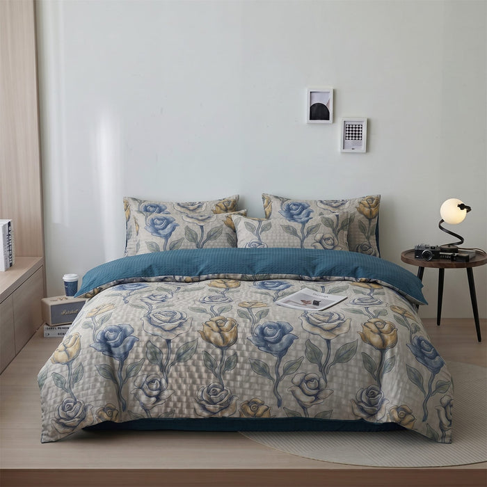 Pattern 100039 Cooling Seersucker Duvet Cover & Pillowcase Set product photo 1